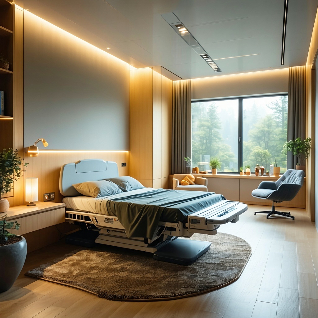 an inviting room in a sleep center prepared for the MSLT procedure